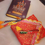 Wrapon for the Holy book Bhagvad Gita with Decorated  Box Packing-MK001HB