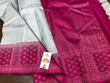 Madhu Bala  , Pure Kanjivaram Handloom Pattu Silk Saree for Women-PDS001KSC