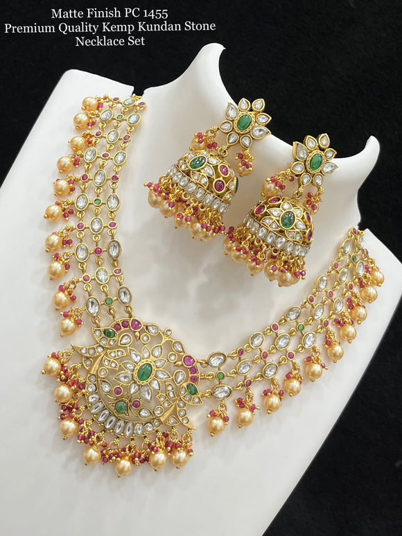 Albeli , Premium Quality Kemp Kundan Stone Necklace Set for Women-SAY001PC