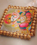 Lovely Ganesha wall stickon /mat of  size 10by10 inches -BRIJ001GM