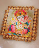 Lovely Ganesha wall stickon /mat of  size 10by10 inches -BRIJ001GM