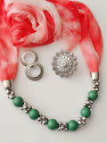 Combo of Scarf Jewellery, Earring and a Beautiful Ring.