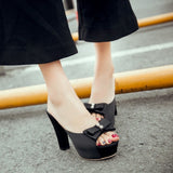 Trendy Shoes with High Heels and a bow for Women