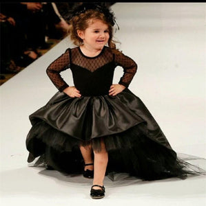 Black  Satin Gown for kids