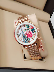 Eiffel Painted Dial Watch for Women