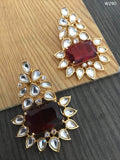 Kundan earrings with  stones