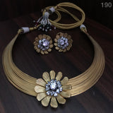 Gold Hand crafted fine stylish Trendy Jewellery Set for Women