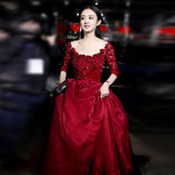 Red Partywear Gown for women