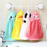 Set of four soft toy  hand towels.