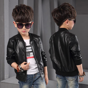 Black Leather jacket for boys