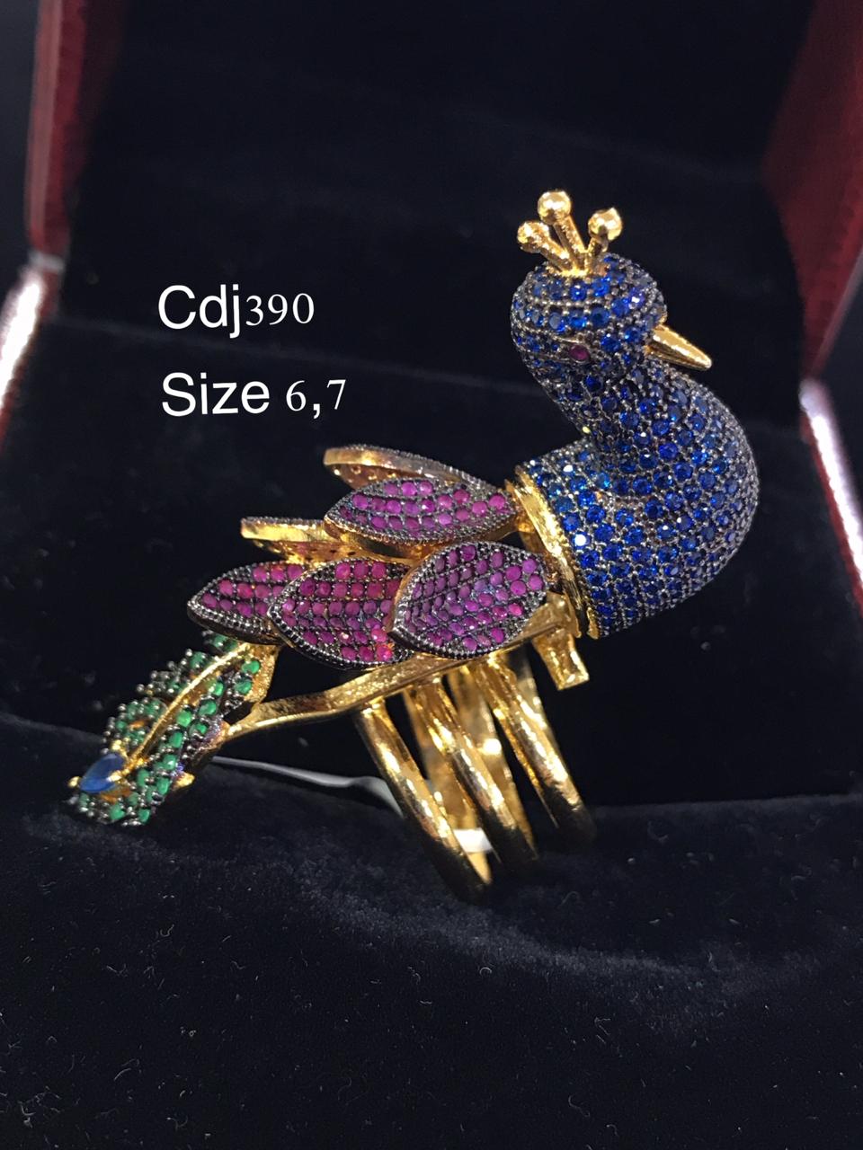 Rhinestones Peacock Ring For Women Creative Flower Design Princess Zircon  Party Rings Fashion Jewelry Femme - Rings - AliExpress