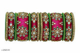 Twinkling Trendy Silk Thread Women's Bangles Sets