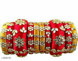 Twinkling Trendy Silk Thread Women's Bangles Sets
