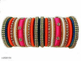 Twinkling Trendy Silk Thread Women's Bangles Sets