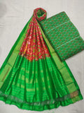 Original Ikat silk Duppatta with Seiko Suit