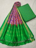 Original Ikat silk Duppatta with Seiko Suit