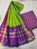 Original Ikat silk Duppatta with Seiko Suit