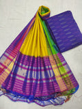 Original Ikat silk Duppatta with Seiko Suit