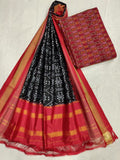 Original Ikat silk Duppatta with Seiko Suit