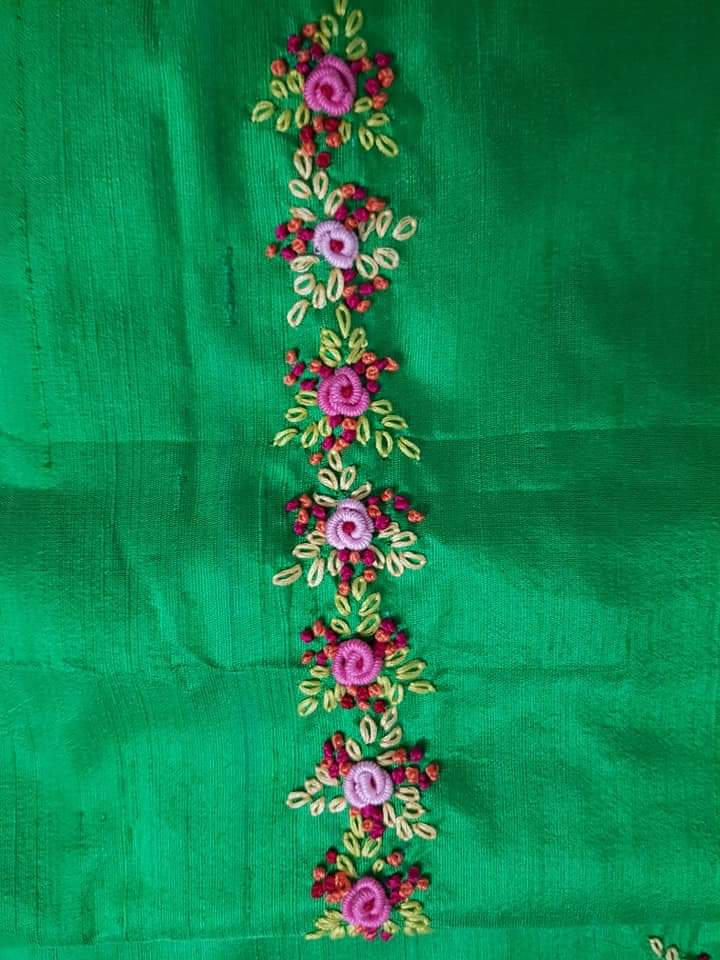 Suit Material with intricate hand Embroidery work www.soosi .in