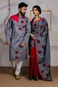 Couple Combo dresses - Grey & Red
