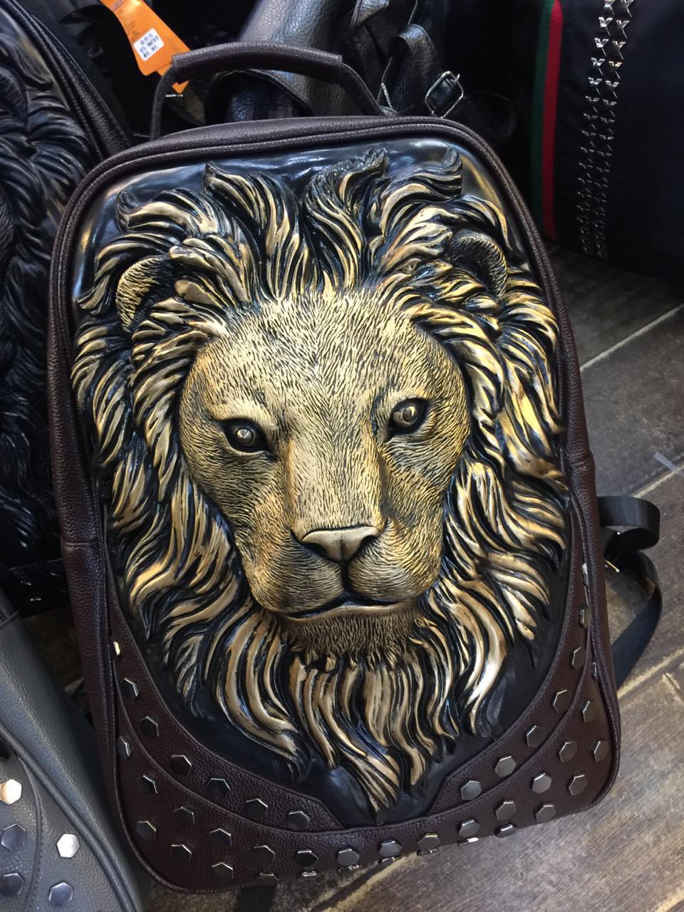 Lion face backpack sales