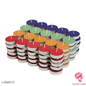 Diwali special set of 50 colourful tealight candles