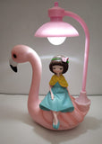 Beautiful flamingo doll lamp