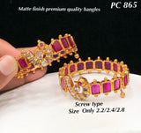 Peacock Ruby Bangles