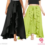 Myra Fabulous Crepe Solid Women's Skirts Vol 5