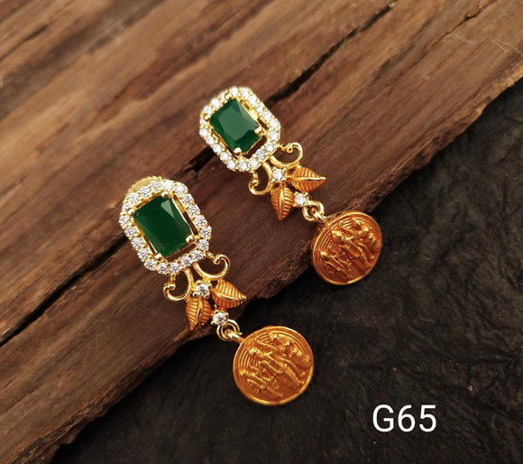 Lakshmi Coin Earrings