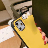 Yellow Mobile Case Designed with Airpod slots