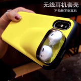 Yellow Mobile Case Designed with Airpod slots