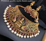 Traditional Golden Lakshmi  Necklace Set