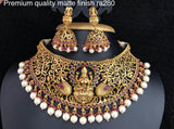Traditional Golden Lakshmi  Necklace Set