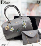 Duffle With Floral Embroidery