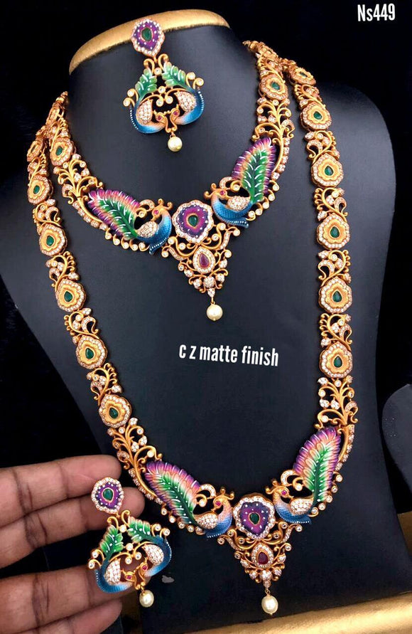 Manikarnika  Enamelled Necklace Set for women