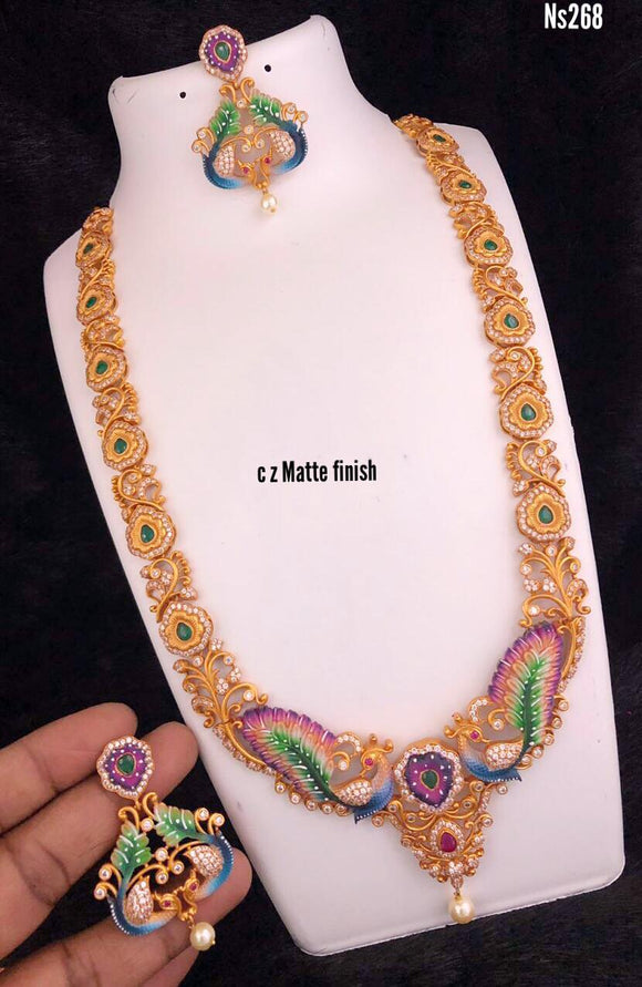 Samyukta  Enamelled Necklace Set for women