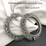 Remanika Oxidised Silver Bangles Set