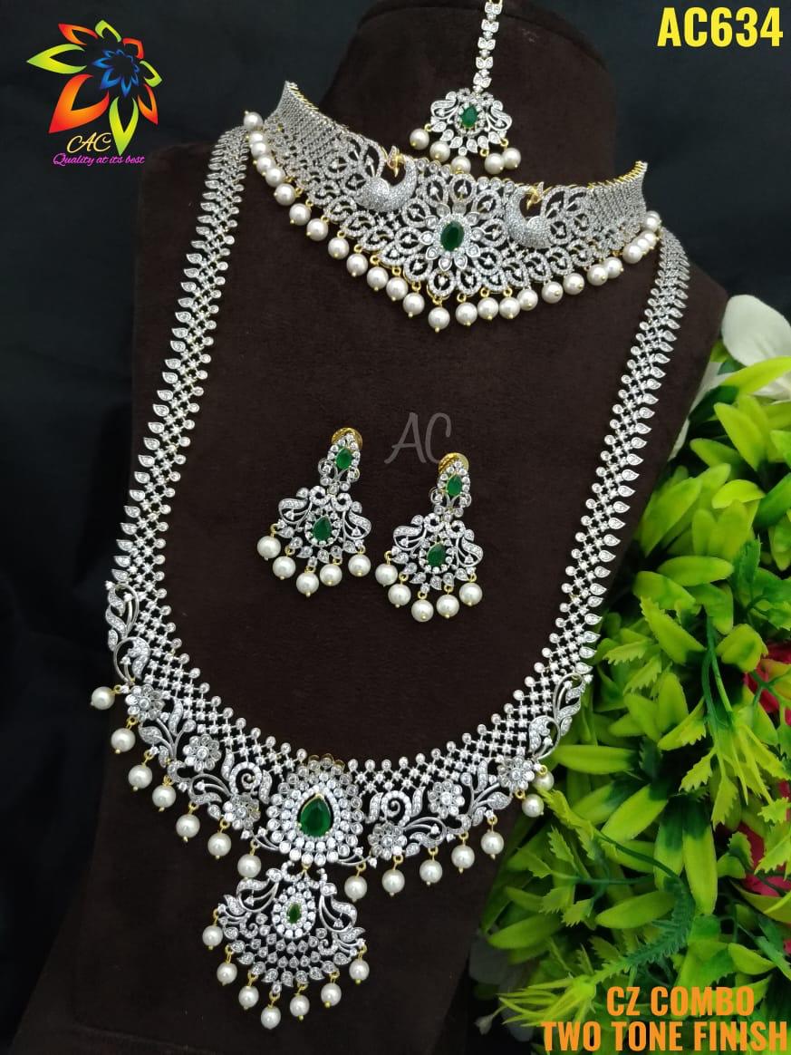 Cz stone Niharika Jewellery Set for Women
