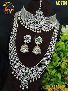 Cz stone Necklace Set for Women