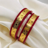 Red Gold Traditional Bangles