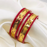 Red Gold Traditional Bangles