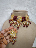 Meenakari choker with beads for women