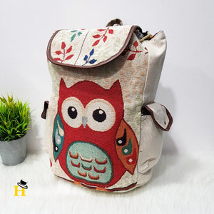 White  Owl Backpack
