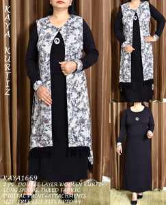 Imported Lycra Stretchable Cord-set with swarovski elasticated bottom  /Winter Dress For Women-GARI001WG