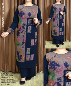 Woollen Kurti with Embroidery designs