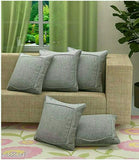 Comfy Trendy Heavy Jute Printed Cushion Covers Combo