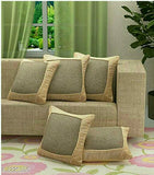 Comfy Trendy Heavy Jute Printed Cushion Covers Combo