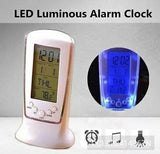 Led Digital Alarm Clock With Electronic Calendar Thermometer